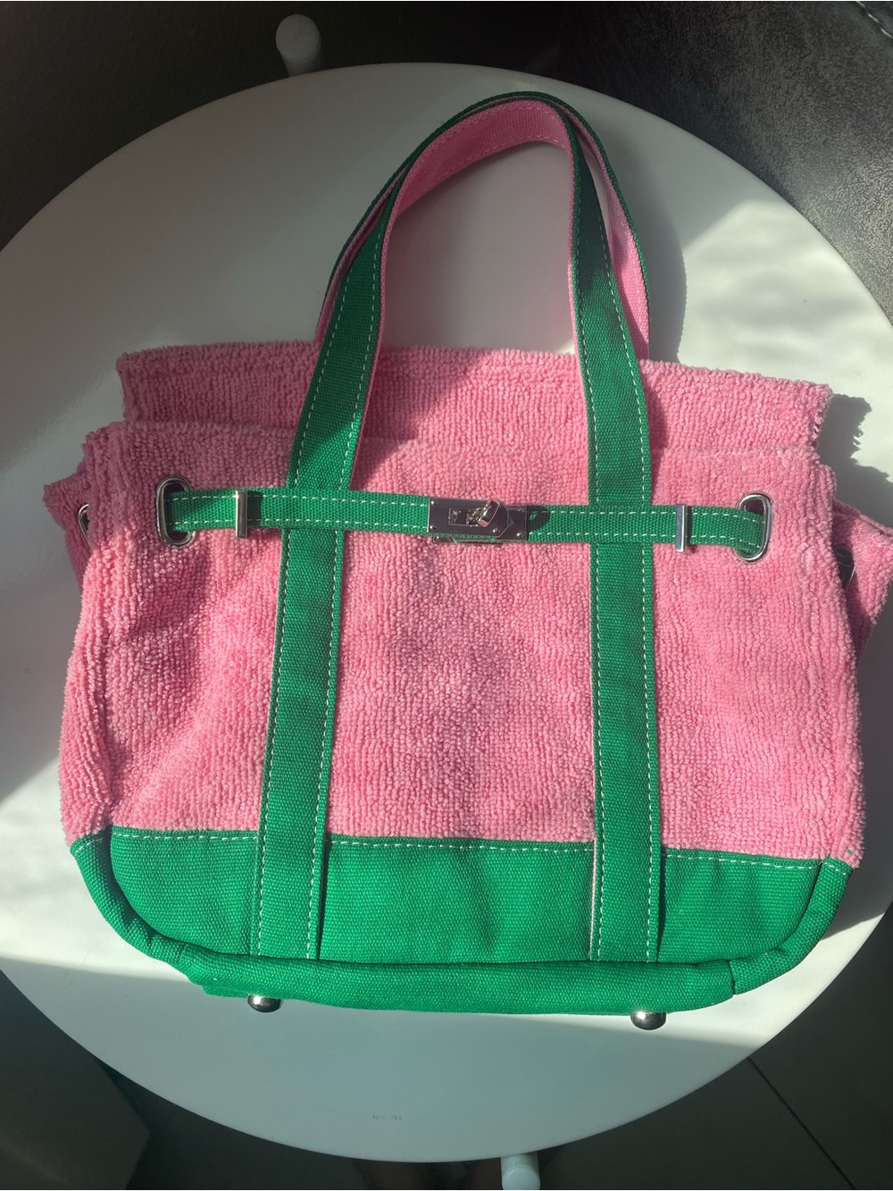 Sunwin Pink & Green Terry Cloth Boatkin